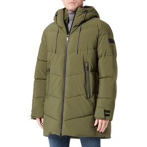 Moderne Gewatteerde Parka - Zwart - 100% Gerecycled - Waterbestendig
