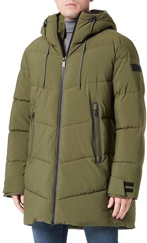 Moderne Gewatteerde Parka - Zwart - 100% Gerecycled - Waterbestendig