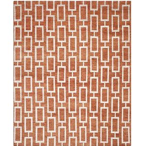 Safavieh Vloerkleed, Rust, 152 x 243 cm, donkerrood/beige