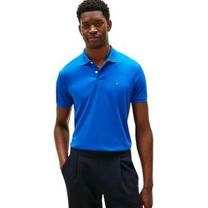 Tommy Hilfiger Heren Vloeibaar Katoen REG Seizoensgebonden Polo MW0MW39994 S/S Polo, Blauw, S, Blauw (Levendige Indigo), S