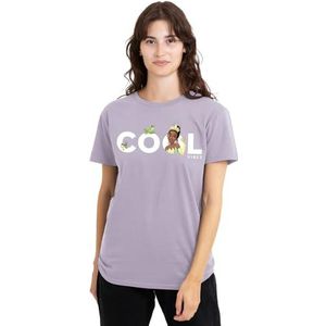 The Princess And The Frog Cool Vibes met Tiana en Naveen dames T-shirt, lavendar, X-Large, Lavendel, XL