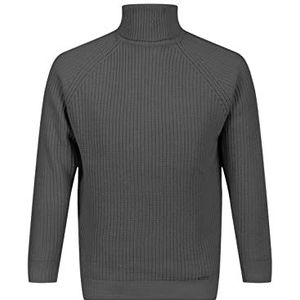 19V69 ITALIA Matt Dark Grey Pullover (4-pack) voor heren, grijs, L