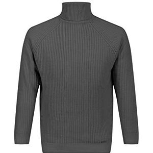 19V69 ITALIA Matt Dark Grey Pullover (4-pack) voor heren, grijs., L
