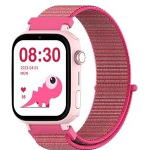DCU TECNOLOGIC - Smartwatch voor kinderen met Android systeem - WhatsApp - GPS-positionering - videogesprekken - SOS-knop - kinderslot - Kleur: Roze