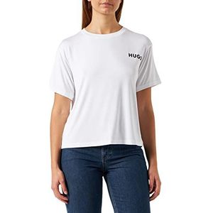 HUGO Dames Unite Pyjama_T_Shirt, White100, S, White100, S