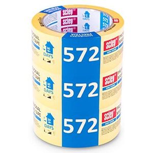 Scley Afplakband afplakband schildersband schilderstape 48 mm x 33 m serie *572 * 3 stuks