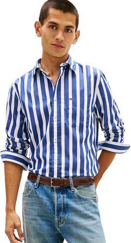 TOMMY HILFIGER Overhemd  enziaan / wit