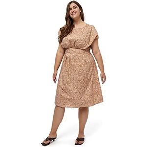 Peppercorn Dames Fia Lenora Jurk Curve, Bone Brown, 16