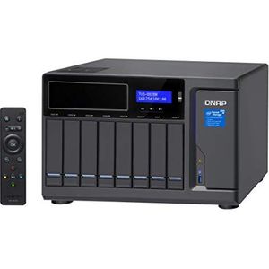 QNAP TVS-882BR-i5-16G; Blu-ray RDX back-up NAS, disc-back-up branden, video afspelen en delen van bestanden