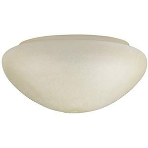 Westinghouse Lighting 8704740 lampenkap 19,1 cm van amberkleurig scavo-rookglas, paddenstoelvorm, wit, 25,1 x 25,1 x 11,51 cm