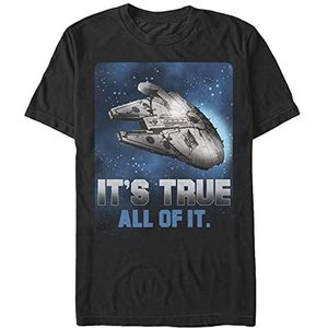 Star Wars: Episode 7 - Space Truth Unisex Crew neck T-Shirt Black M