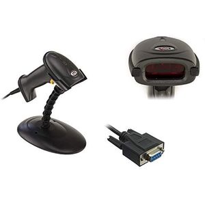 KALEA-INFORMATIQUE Laser handheld barcodelezer. met handsfree portaal, RS232 DB9 seriële aansluiting. voor EAN, Code 39, Codabar, Code 128 enz.
