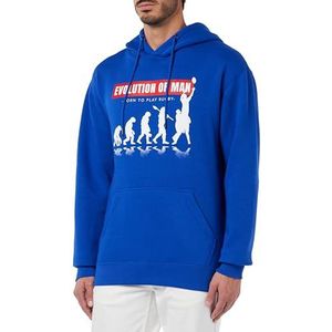 Republic Of California ""Evolution of Rugby"" UXREPCZSW030 Sweatshirt voor heren, koningsblauw, maat L, Koninklijk, M
