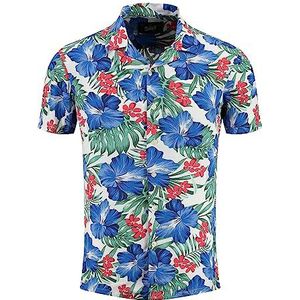 KEY LARGO MSH Curacao Overhemden met korte mouwen voor heren, wit (1000), S