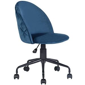 FitAtHome Bureaustoel, nylon, blauw, middle