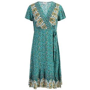 usha FESTIVAL Dames zomerjurk 15926558, turquoise meerkleurig, XL, turquoise meerkleurig, XL