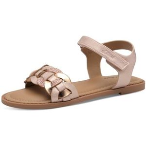 s.Oliver Platte sandalen voor meisjes, 5-48200-44, Pink Kam., 31 EU