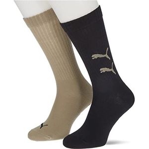 PUMA Heren Graphic Logo Crew Sock (4 stuks), Clay Combo, 39/42 EU