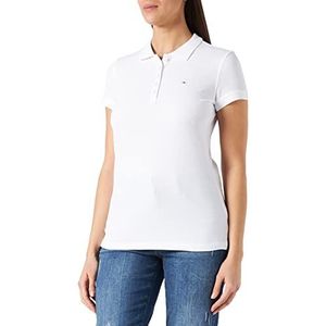 TOM TAILOR Dames Basic Piqué poloshirt 1032094, 20000 - White, XXS