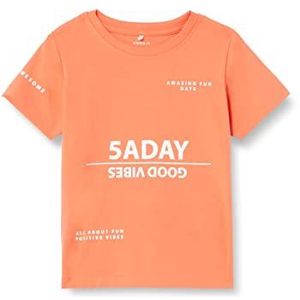 NAME IT Baby Boys NMMDIEGO SS TOP T-shirt, koraal, 86, koraalrood, 86 cm
