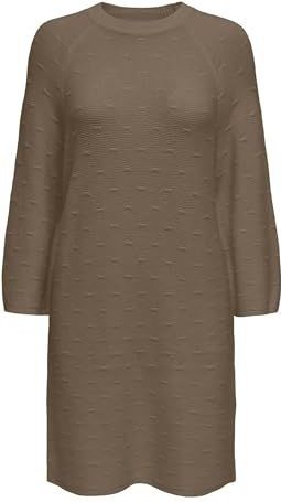 ONLY Dames Onlkatia 3/4 Structuur O-N Dress Cc KNT, cub, S