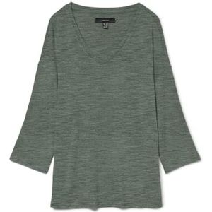 VERO MODA - Trui met V-hals - Groen - Viscose