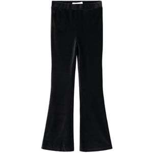 NAME IT Nkforinge Bootcut Vel Pant stoffen broek voor meisjes, zwart, 128