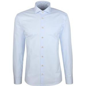 Seidensticker - Herenoverhemd - Lichtblauw - 100% Katoen - Regular Fit