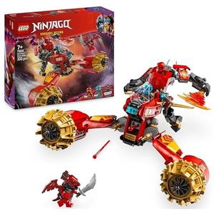 LEGO NINJAGO Kai's mechastormvoertuig Speelgoed voor 7 jaar met 3 Minifiguren en Motor, Voertuig Bouwpakket voor Kinderen, Cadeau voor Jongens en Meisjes vanaf 7 jaar en Fans van Dragons Rising 71830