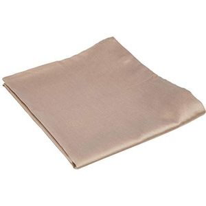 Heckett Lane Uni Satin Pillow Case, 100% Cotton Satin, Taupe Grey, 40 x 80 Cm, 1.0 Pieces