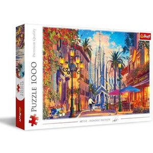 Trefl - Barcelona, Spanje - Puzzel 1000 stukjes - DIY puzzel van de Europese hoofdstad, Creatieve ontspanning, Plezier, Klassieke puzzel voor volwassenen en kinderen vanaf 12 jaar