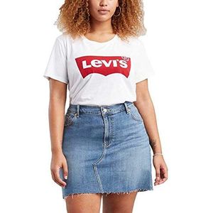 Levi's Plus Size Perfect Tee T-shirt Vrouwen, Plus Batwing White, 3XL