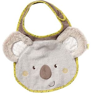 Fehn 064216 Lätzchen Koala - Kuschelweicher Babylatz mit Tiermotiv, mit Klettverschluss, für Babys und Kleinkinder ab 0+ Monaten