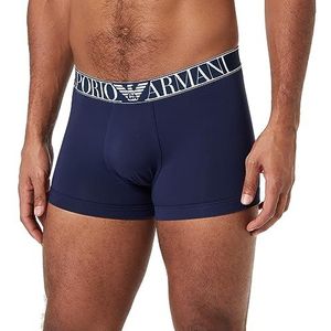 Emporio Armani Heren Heren Soft Modal Trunks, marineblauw, XL