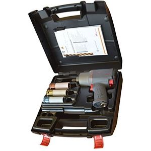 Ingersoll-Rand Ingersoll Rand 1/2"" slagmoersleutel 2235QTIMAX, set met 3 lange doppen, ratelsleutel elektrisch voor uw werkplaats, pneumatische slagmoersleutel voor zware toepassingen