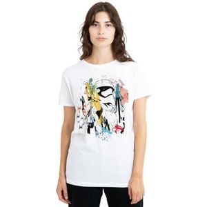 Star Wars Abstract Trooper dames T-shirt, wit, klein, Wit, S
