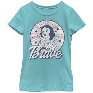 Disney Princess Sneeuwwitje Americana T-shirt voor meisjes, Tahiti Blue, XS, Tahiti Blue, XS, Tahiti blauw, XS