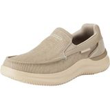 Skechers Heren Hasting Slip-On, Taupe Canvas, 6.5 UK, Taupe Doek, 40 EU