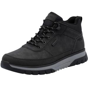 Rieker - Veterschoenen - Zwart - Enkelhoog - Plateau