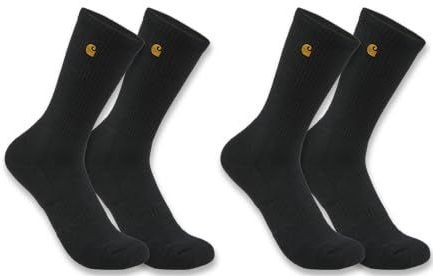 Carhartt - Force Midweight Crew Sok - Zwart - 2-pack