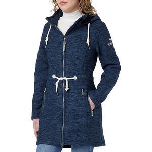 acalmar Dames Fraully gebreide fleece mantel, blauwgrijs melange, XL
