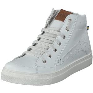 Kavat Unisex Kvarnby hoge sneakers voor kinderen, wit, 34 EU