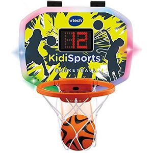 VTech KidiSports Basketbal – interactieve basketbalkorf incl. bal voor de kinderkamer met bewegingssensor en puntenteller – voor kinderen van 3 tot 8 jaar [exclusief bij Amazon]