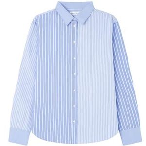 SPRINGFIELD Dameshemd, Horizontaal blauw, S