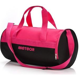 Sporttas Sport Bag ideaal voor Fitness Sportschool voor Dames en Heren Sporttas met een Schoenenzak Reistas (25L, Roze/zwart)