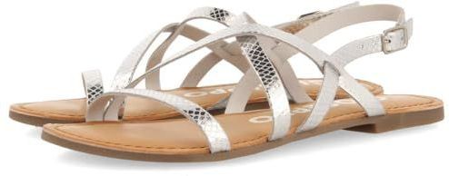 Gioseppo - Dania - Sandalen - Zilver - Leren Voering - Gewatteerde Binnenzool