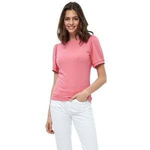 Minus Dames Johanna T-shirt, roze flamingo, M