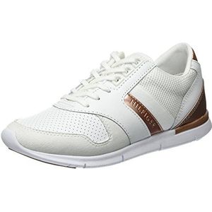 Tommy Hilfiger Dames S1285kye 1z1 sneakers, Wit Snow White Rose Gold 902, 42 EU