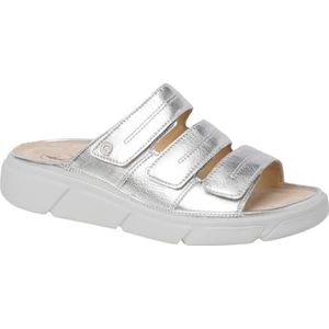 Ganter Halina-h slippers voor dames, zilver, 37 EU Breed