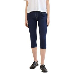 TOM TAILOR Dames Kate Slim Capri Jeans, 10138 - Rinsed Blue Denim, 33